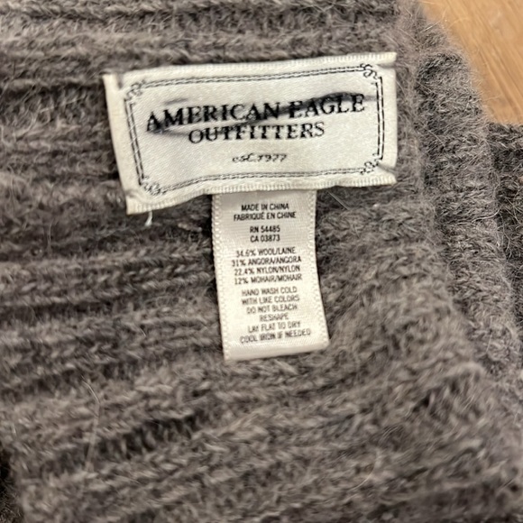 AMERICAN EAGLE leg warmers heather grey fuzzy - Picture 2 of 2